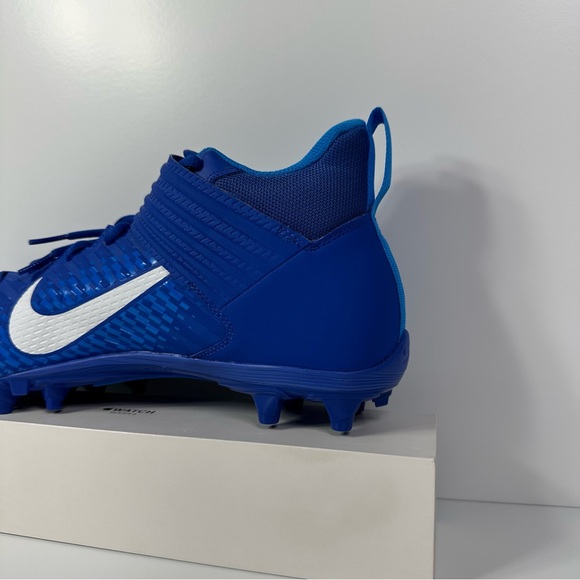 ALPHA MENACE VARSITY 2 GAME ROYAL MENS FOOTBALL CLEATS SIZE 12 BLUE WHITE NEW - Picture 10 of 10